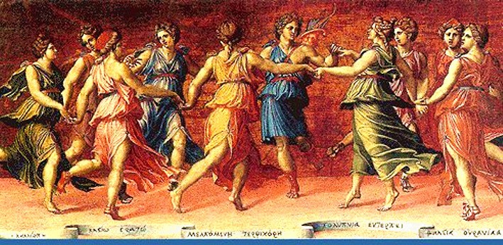 Danza di Apollo con le Muse
